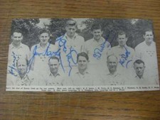 1953 Cricket: Susex - Autographed Team Group With 6 Signature's To Include James