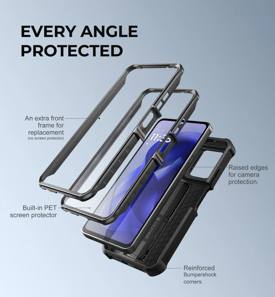 Funda DEXNOR para Motorola Moto G Power/Play/Stylus 2025 resistente con soporte Foto 4 de 4