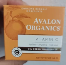 Avalon Organics Gel Cream Moisturizer with Vitamin C, 1.7 Oz