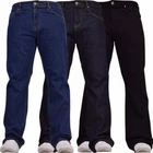 Mens Bootcut Leg Heavy Work Jeans Hardwearing Denim Zip Fly Jean All Waist Sizes