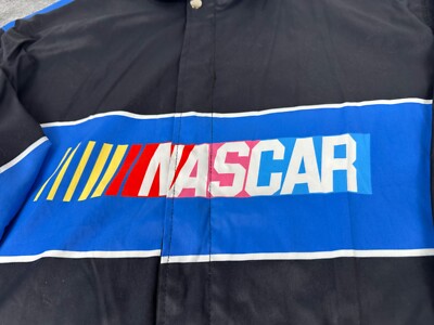 Vintage NASCAR Racing F1 Bomber Zip Sports Windbreaker Jacket Size