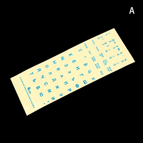 Russian Transparent Keyboard Stickers Language Alphabet Label For Computer - 第 13/21 張圖片