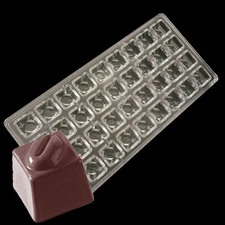 Mini Square Ladder Shape With Peas Bean Hard Polycarbonate Chocolate Ice Mold 