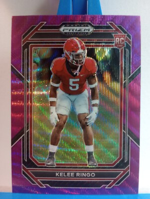 2023 Kelee Ringo Panini Prizm Draft Picks Purple Wave #176 Rookie ...