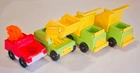 Vintage Fisher Price Dump Trucks Tow Truck Loader