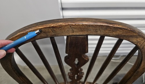 Ethan Allen Royal Charter Oak Bowback Windsor Side Chairs Item #16-6000 - Pair B - Picture 10 of 16