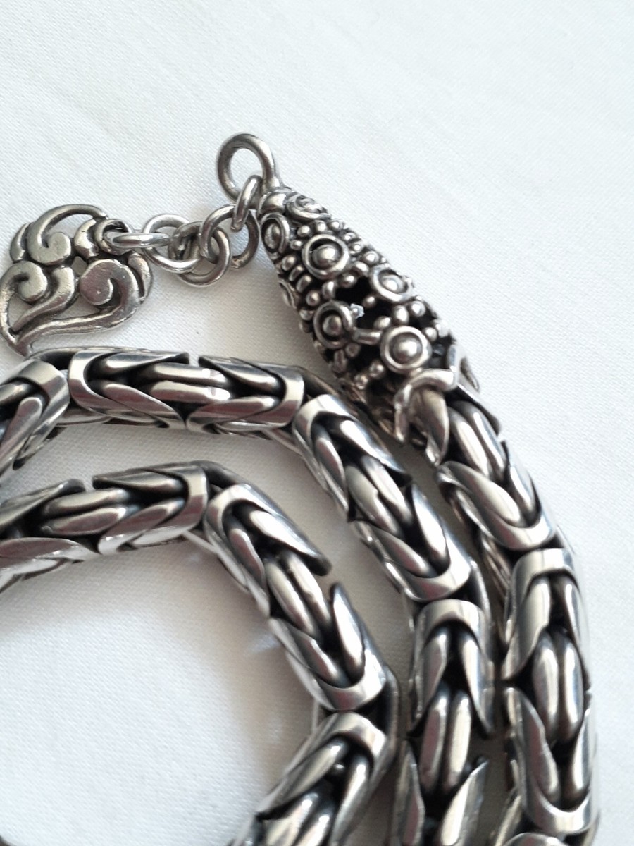 Exquisite heavy sterling silver necklace 925, 86 grams | eBay