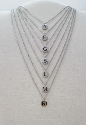 COLLANA GIROCOLLO MARLU' LETTERA INIZIALE COLLEZIONE ''Oui c'est moi'' 