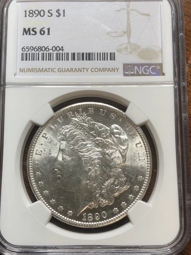 1890-S Morgan Dollar NGC MS-61