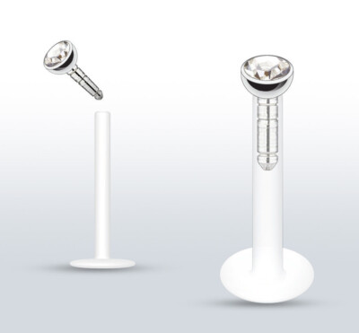 Retainer Piercing Trasparenti Bioflex - 20G/18G, Per Naso, Orecchio, Septum, Ipoallergenici - Foto 13