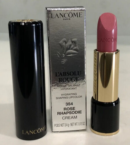 LANCOME L'absolu Rouge Cream Lipstick #354 Rose Rhapsodie (Cream) - Pink - NIB - Picture 1 of 8