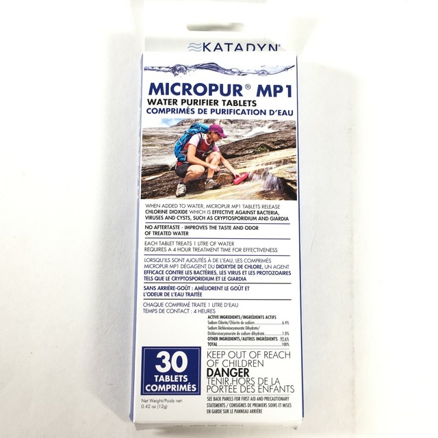 Katadyn Micropur MP1 Water Purifier Tablets (Package of 30) eBay