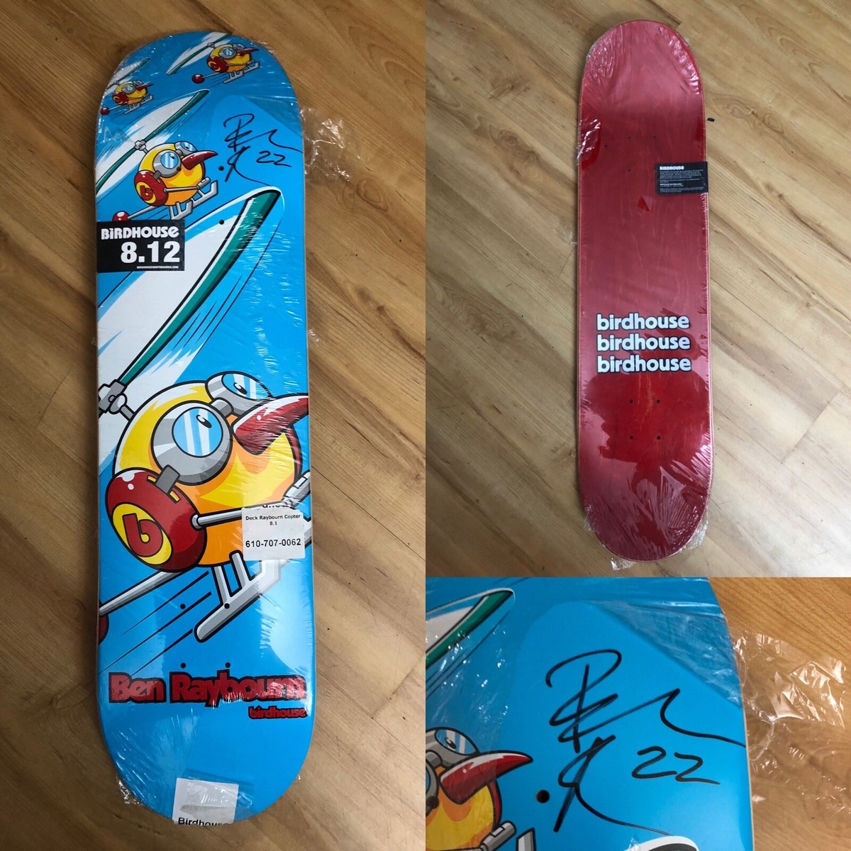 Birdhouse Skateboards Ben Raybourn “Copter” Signed NOS 2014 Art by