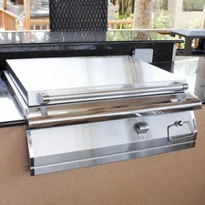 PGS 27-Inch 304 Stainless Steel Built-In Beverage Center for Outdoor BBQ Kitchen