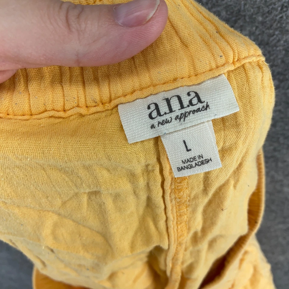 Pantalones Cortos A New Approach Mujer L Grande Naranja Caliente Pantalones Tirar Alto Algodón Foto 4 de 4