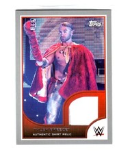 WWE Tyler Breeze 2016 Topps RTWM Event Used Shirt SILVER Relic Card SN 22 of 25