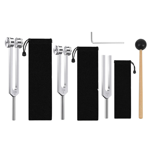 Diapason Professionnel 128 Hz En Aluminium – Accordage Précis Instruments + Accessoires Complets