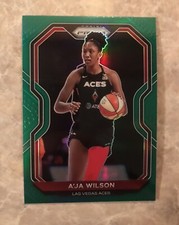 2021 Panini Prizm WNBA Green Prizm #13 A'ja Wilson Las Vegas Aces