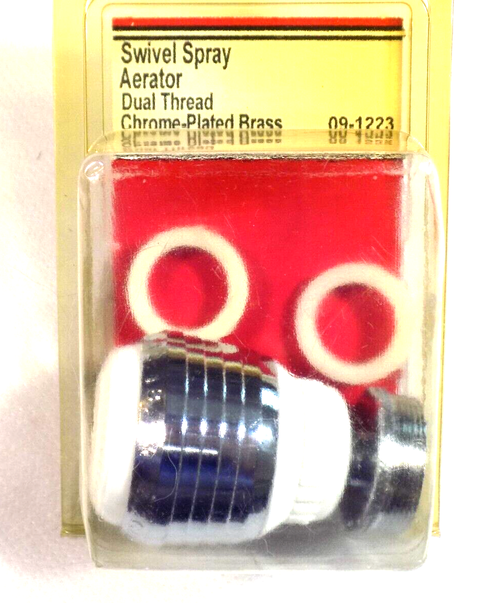 Lasco 09-2103 Flexible Rubber Spray Connector - 55/64" X 27 Female X 15/16" X 27 Male Thread Dual Thread