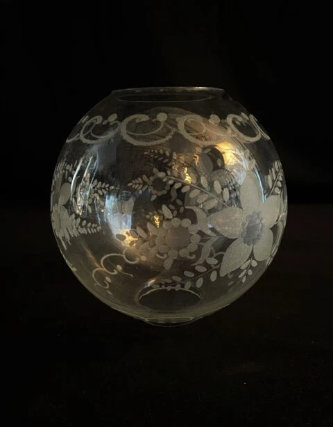 Replacement Globe Lampshade Glass Light Oil Lamp Shade D.15