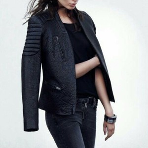 all saints leather jacket size