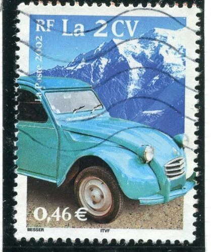 Timbres français oblitérés, sur voitures