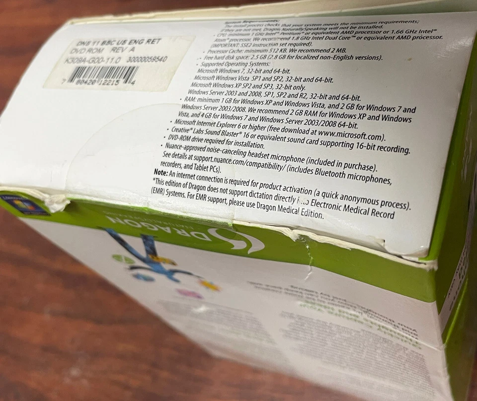 Dragon NaturallySpeaking Speech Recognition Software Basics Version 11 By Nuance - Image 4 of 4