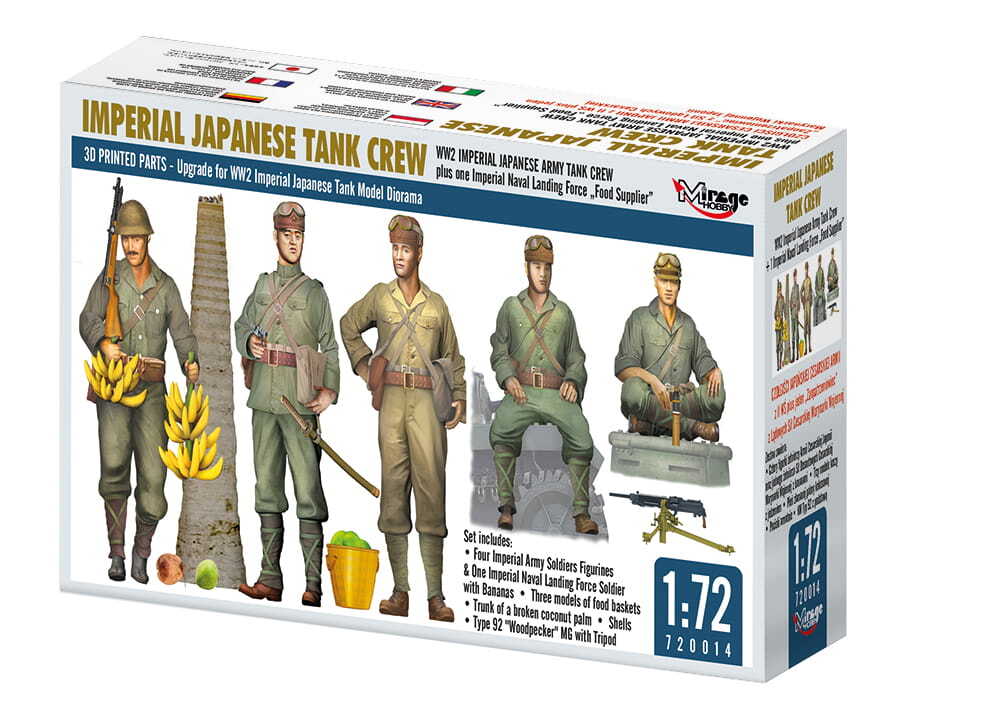 MIRAGE 720014 1:72 WW2 IMPERIAL JAPANESE ARMY TANK CREW [FIGURE