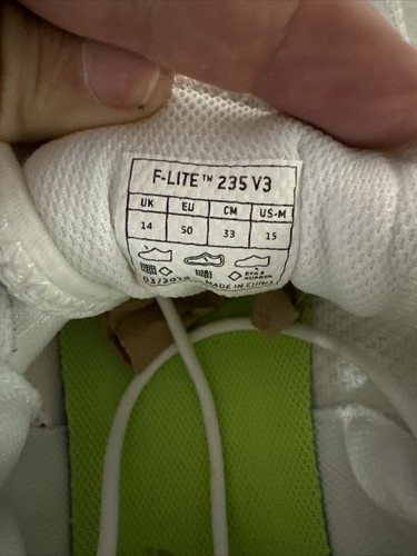 Inov-8 Mens F Lite 235 V3 White Running Shoes Size 15 - Picture 4 of 7