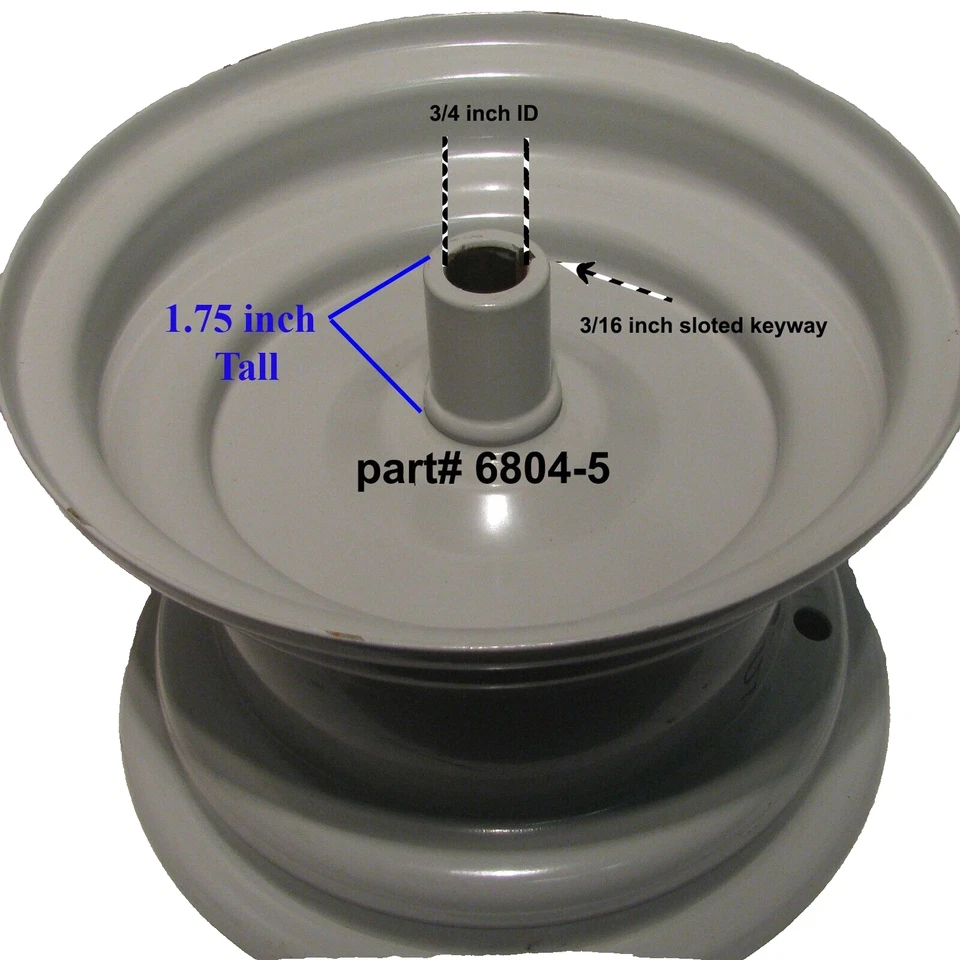 8" RIM WHEEL Drive Axle 8x5.375 for 15x6.50-8 17x7.50-8 18x6.50-8 18x7.00-8 tire - Image 4 of 4