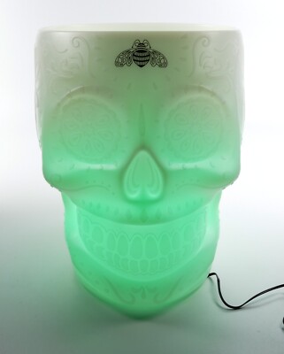 Patron Tequila LED Flaschen Kühler Bunt Eisbox Ice Bucket Totenkopfschädel 8470