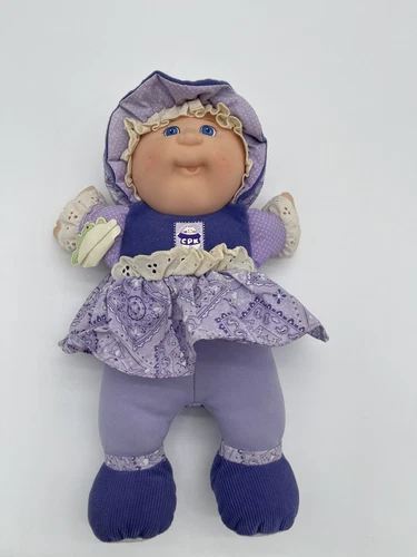 Vintage Cabbage Patch Kids CPK Crib Snuggler Plush Bell Doll Toy 90s