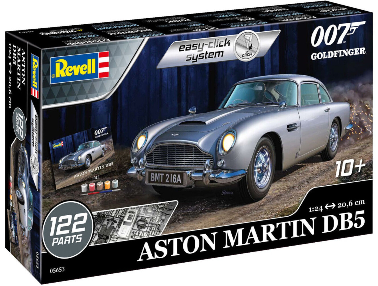 Revell Джеймс Бонд 007 Aston Martin DB5 Easy-Click с краской 124 Модельный комплект 05653 15890₽