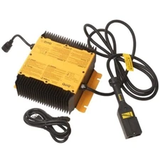 E Z GO GOLF CART Delta-Q QuiQ 48V Battery Charger w D Shape Notched Plug 603689