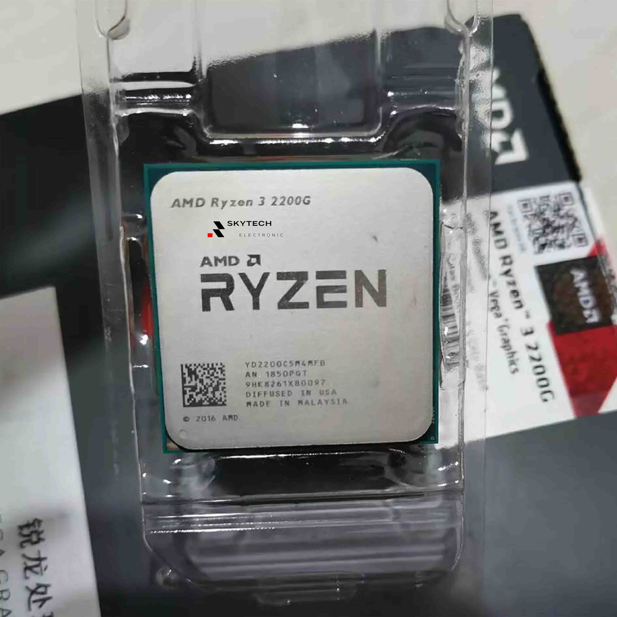 AMD Ryzen 2200G R3-2200G GHz 4Core 4Thr 14NM Socket AM4 65W