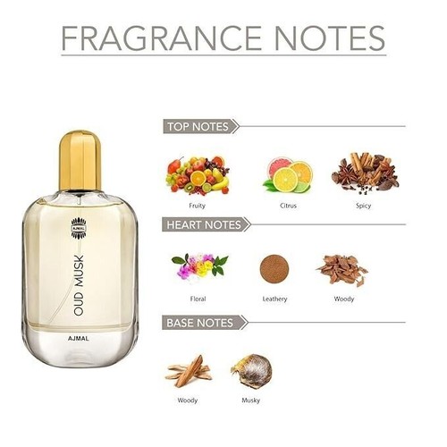 Ajmal Oud Musk Eau De Perfumee 100ML Long Lasting Scent Spray Gift For Men - Picture 6 of 6