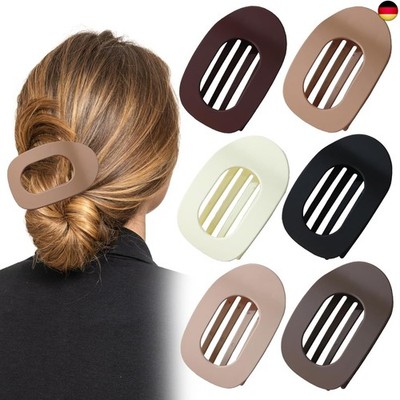 6 Stück Haarklammer Flach,Flat Flache Haarklammern Haarspange für Dünnes und Dic