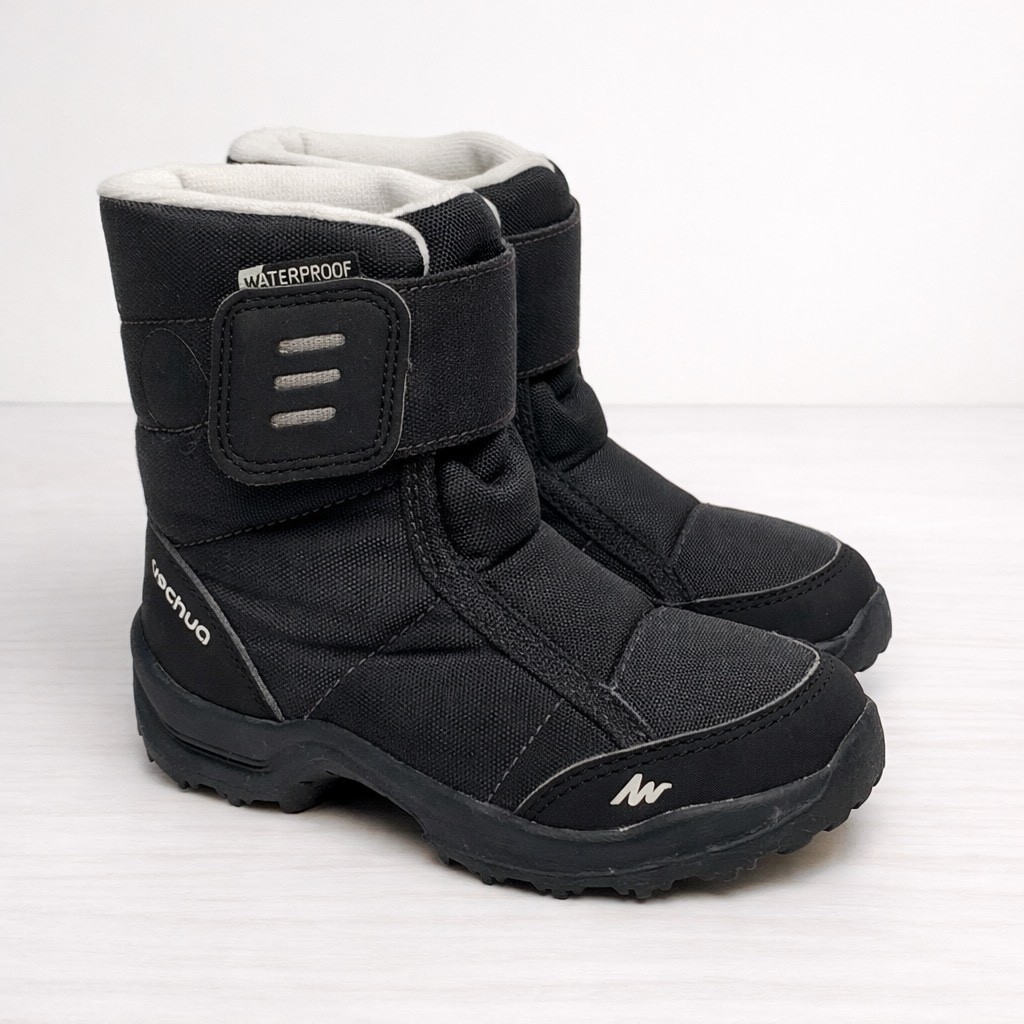 Botas Quechua Decathlon SH100 X-Warm Junior Negras Talla US 7.5C Invierno Unisex