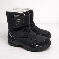 Botas Quechua Decathlon SH100 X-Warm Junior Negras Talla US 7.5C Invierno Unisex