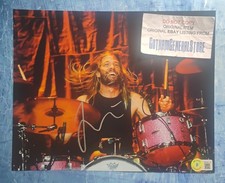 Taylor Hawkins Hand Signed 8x10 Photo BAS COA Foo Fighters NO US TARIFFS