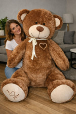 Teddybär 190 cm BIG XXL Riesen Kuscheltier Stofftier Plüschtier Geschenk braun