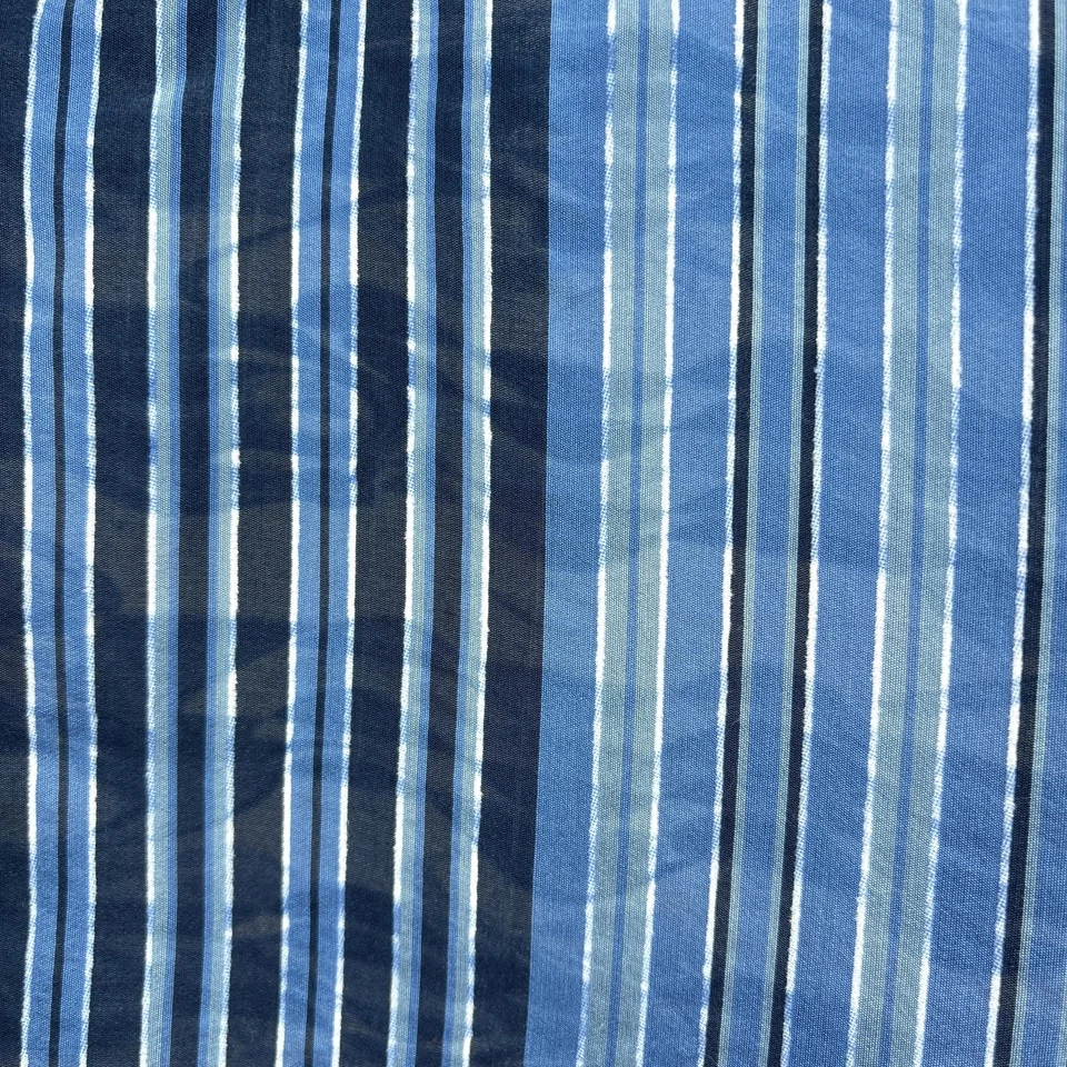 Camisa Jhane Barnes Para Hombres XL Azul Rayas Calce Cónico Vestido Manga Larga con Botones Foto 2 de 4