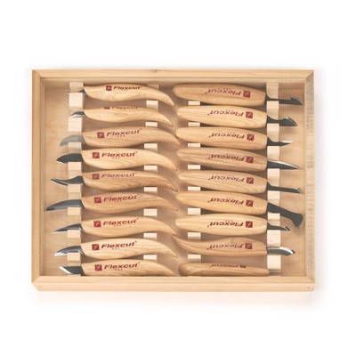 Flexcut Deluxe Set with Free Tool Roll