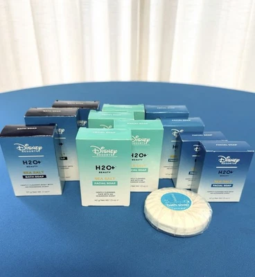 Disney Resorts Parks H2O+ Beauty Meersalz Gesichtsseifen (8) & Badeseifen (4) Neu - Bild 1 von 4