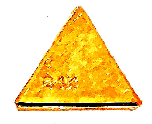 Gold Triangle 24k/ Acid Tested/ .7 Gram Rounded or 10.52 Grains