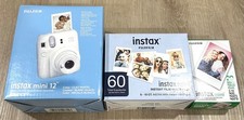 Fujifilm Instax Mini 12 Instant camera Clay White w/ 80 Exposures BRAND NEW