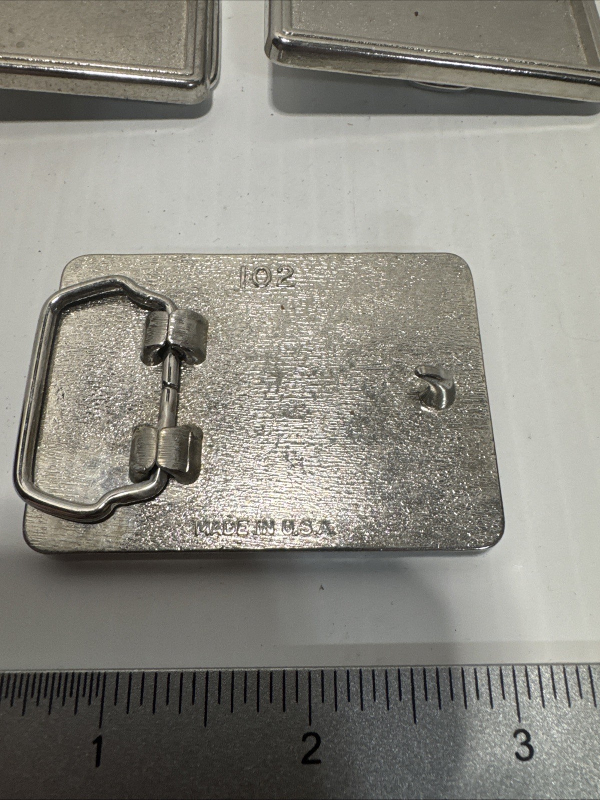 Rectangular Silver Color Craft Project Belt Buckl… - image 4