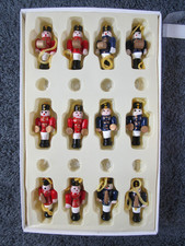 12 Lovely Vintage Gisela Graham Miniature Painted Wooden Nutcracker Soldiers