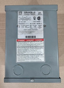 Square D 1S1F Transformer 1KVA 240x480V to 120/240V Phase 1 Type 3R Enclosure