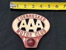 Cornhusker Motor Club Aaa License Plate Topper Chevy Ford Dodge Commercial